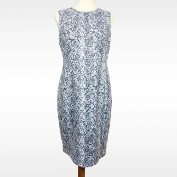 Calvin Klein Dresses & Skirts - Calvin Klein Dress Womens 10 Gray Animal Print Faux Suede Sleeveless Sheath
